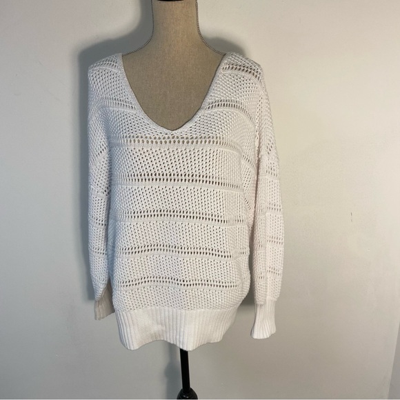 Tommy Bahama Women’s Sweater Channel Isle Cotton V Neck Pullover XL - Picture 3 of 11